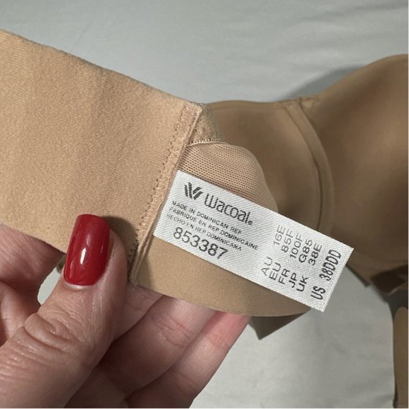 NEW $76 Wacoal [ 38DDD ] Shape Revelation Shallow T-short Bra in Praline Nude‎ - Picture 9 of 9
